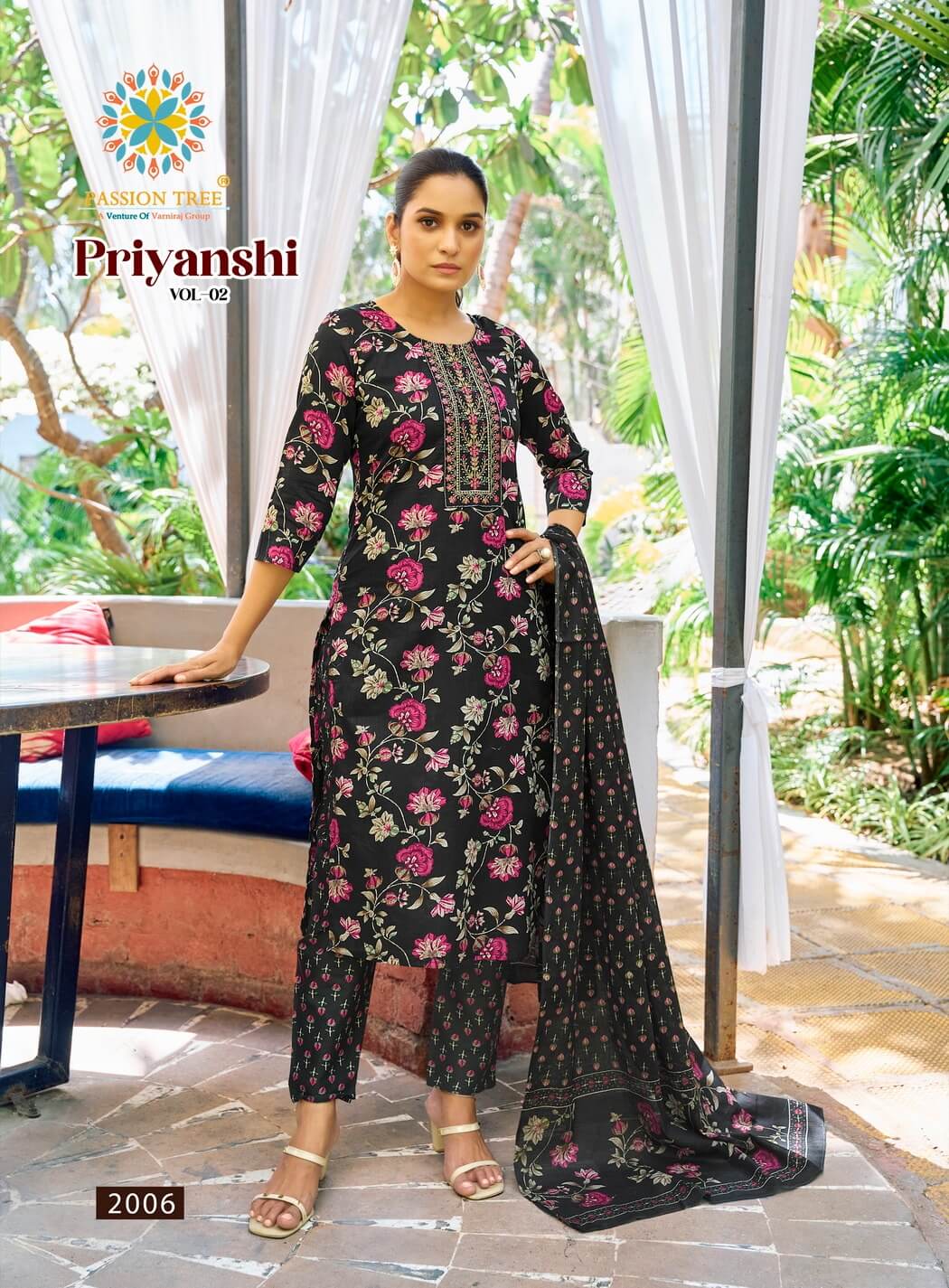 Passion Tree Priyanshi Vol 2 Cotton Salwar Kameez Catalog collection 9