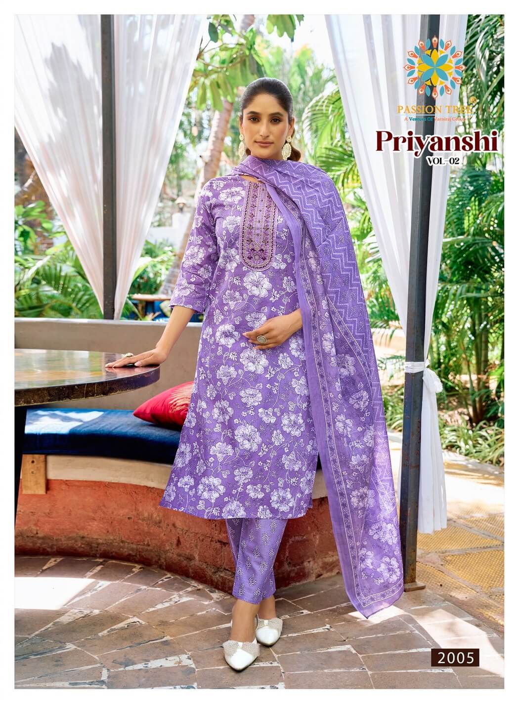 Passion Tree Priyanshi Vol 2 Cotton Salwar Kameez Catalog collection 3