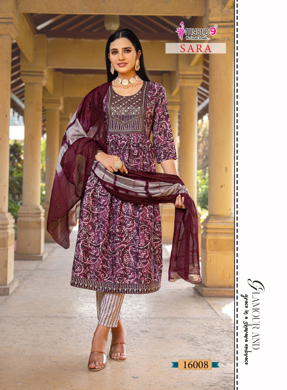 Mystic 9 Sara Vol 16 Readymade Dress Catalog collection 3