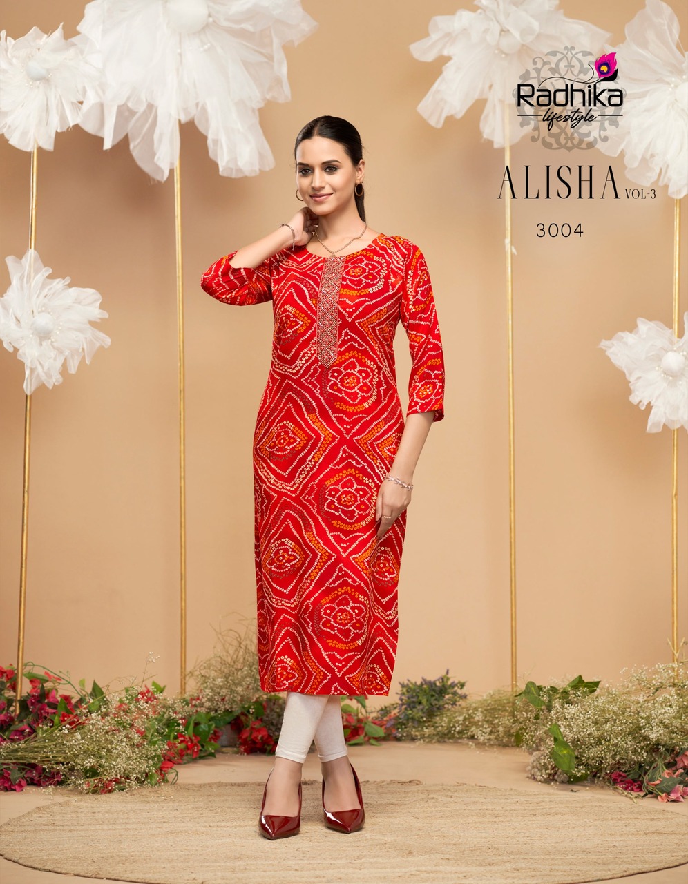 Radhika Lifestyle Alisha Vol 3 Rayon Kurti Catalog collection 6
