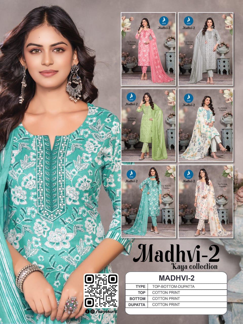 Kaya Kurti Madhvi Vol 2 Cotton Salwar Kameez Catalog collection 9