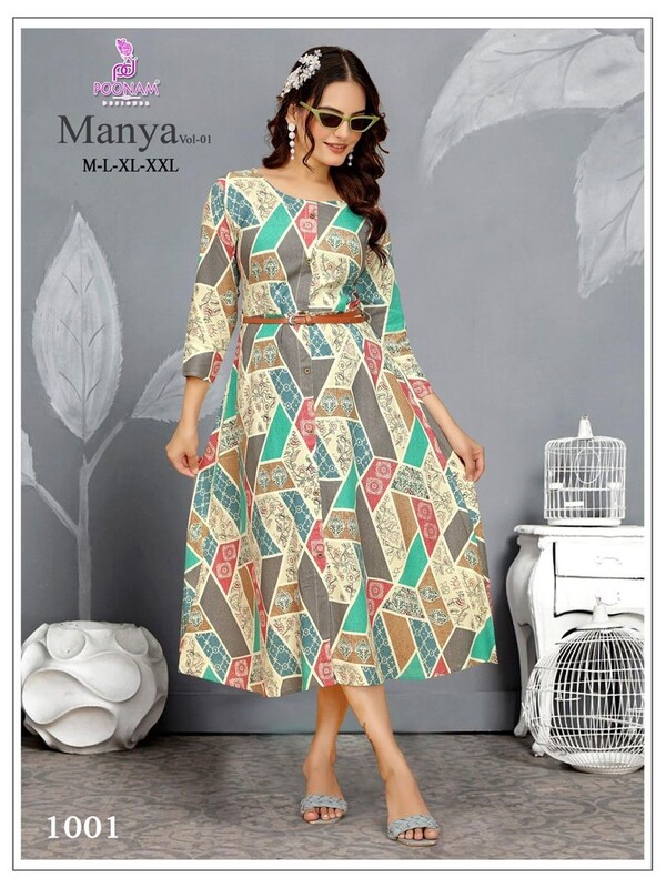Poonam Designer Manya Vol 1 One Piece Dress Catalog collection 8