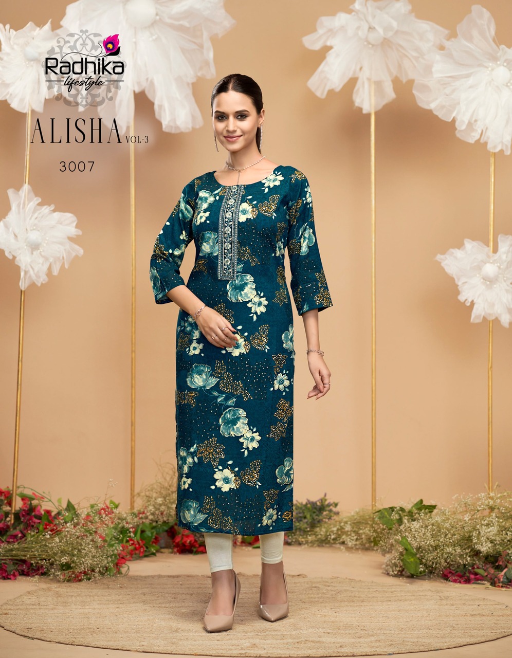 Radhika Lifestyle Alisha Vol 3 Rayon Kurti Catalog collection 3