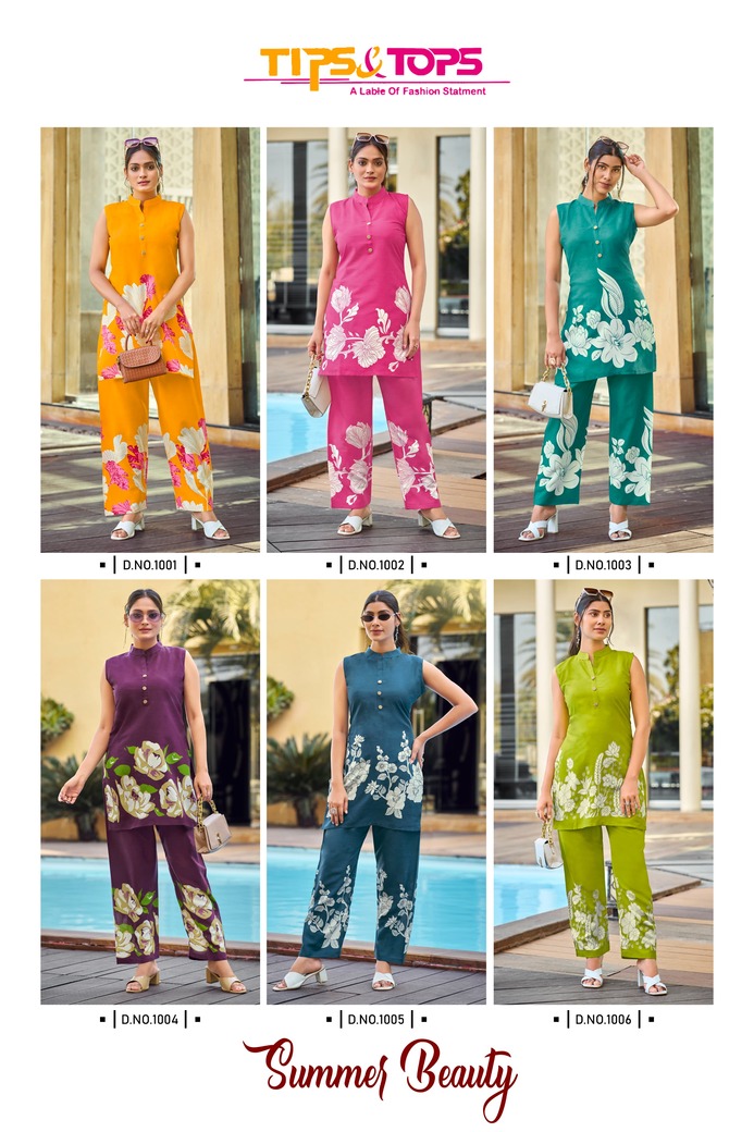 Tips And Tops Summer Beauty Co Ord Set Catalog collection 1