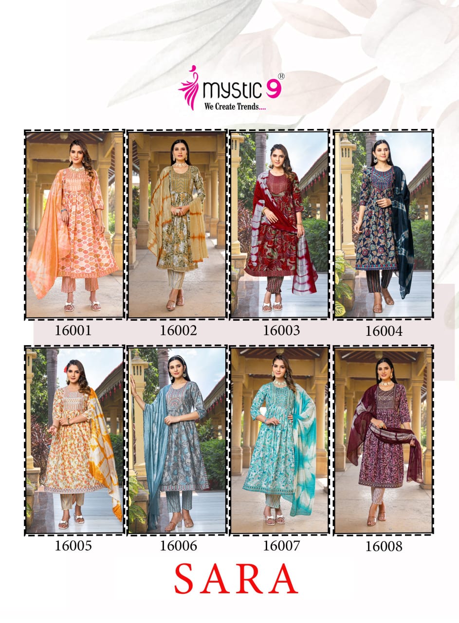 Mystic 9 Sara Vol 16 Readymade Dress Catalog collection 4