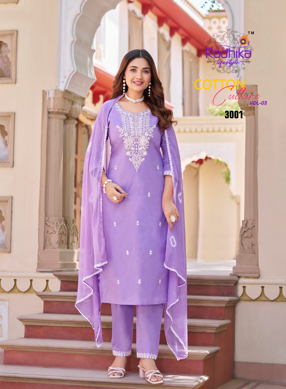 Radhika Lifestyle Cotton Culture Vol 3 Salwar Kameez Catalog collection 10