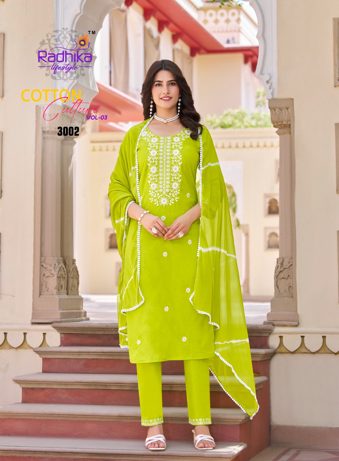 Radhika Lifestyle Cotton Culture Vol 3 Salwar Kameez Catalog collection 8