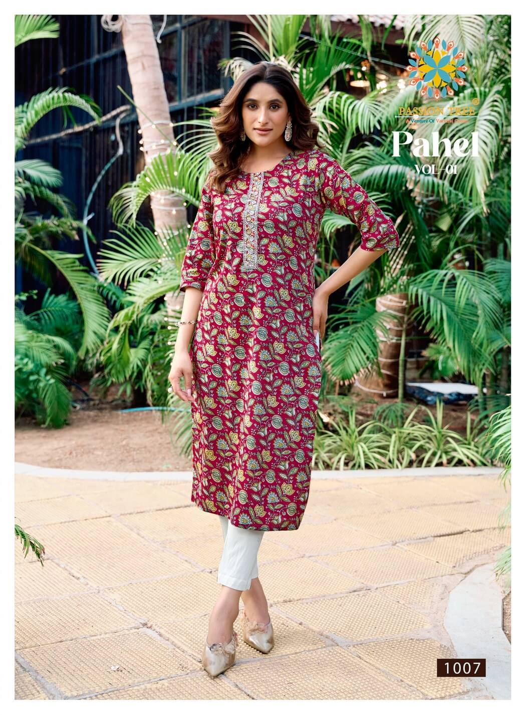 Passion Tree Pahel Vol 1 Cotton Kurtis Catalog collection 1
