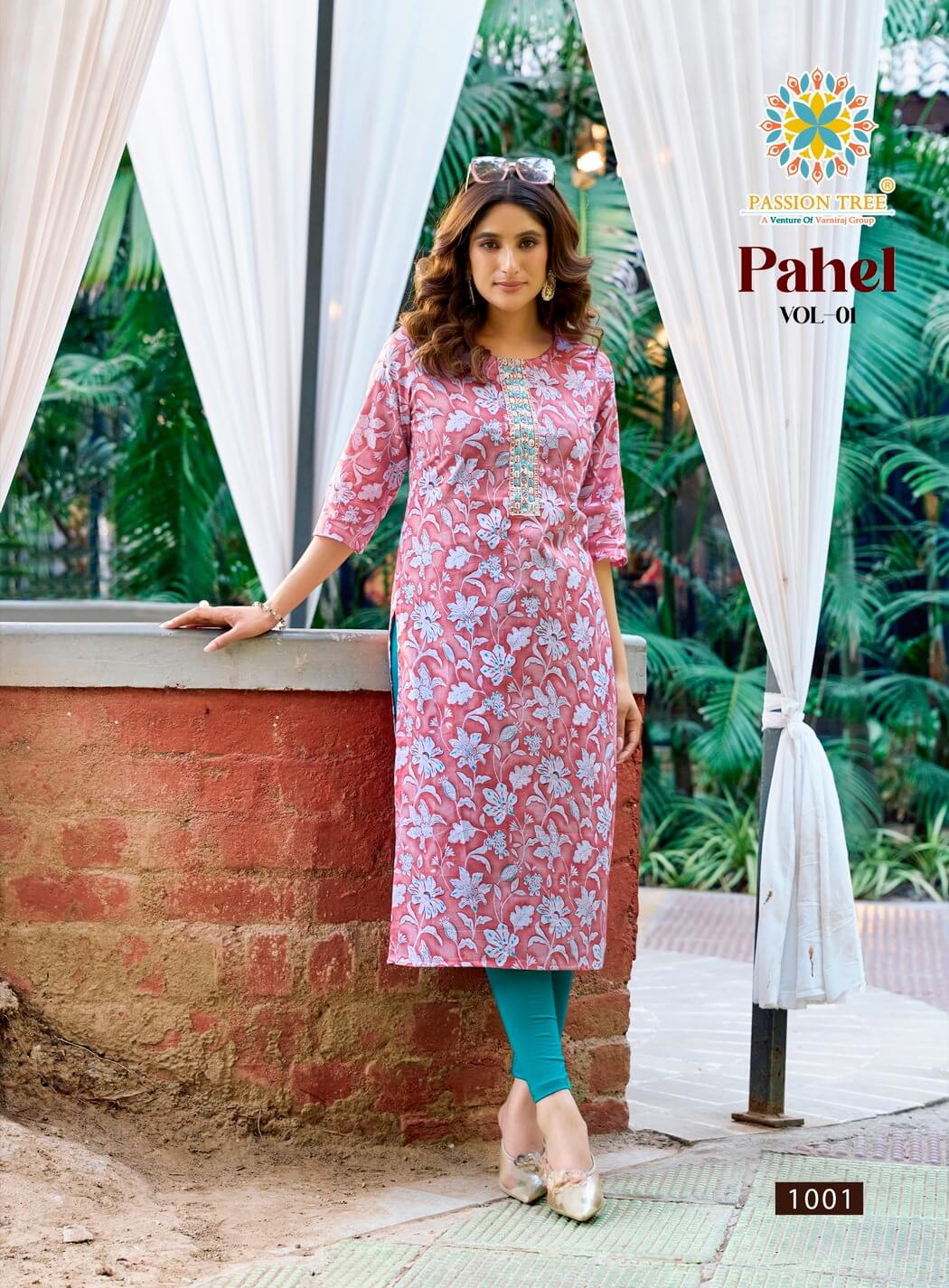 Passion Tree Pahel Vol 1 Cotton Kurtis Catalog collection 7