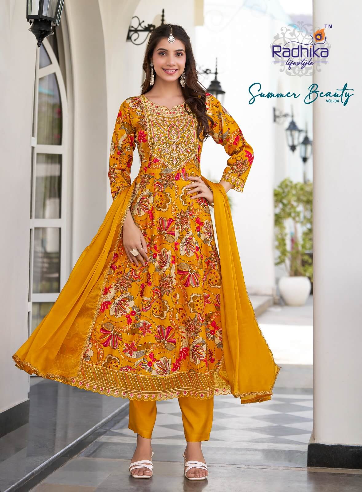 Radhika Lifestyle Summer Beauty Vol 4 Anarkali Suits Catalog collection 3