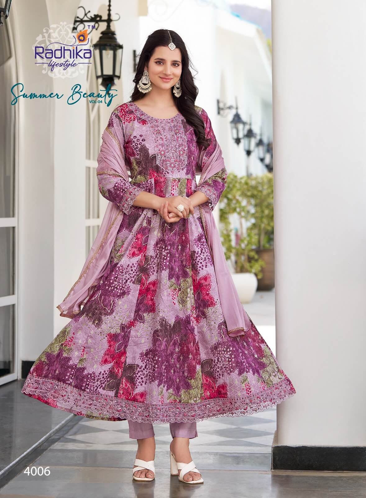 Radhika Lifestyle Summer Beauty Vol 4 Anarkali Suits Catalog collection 2