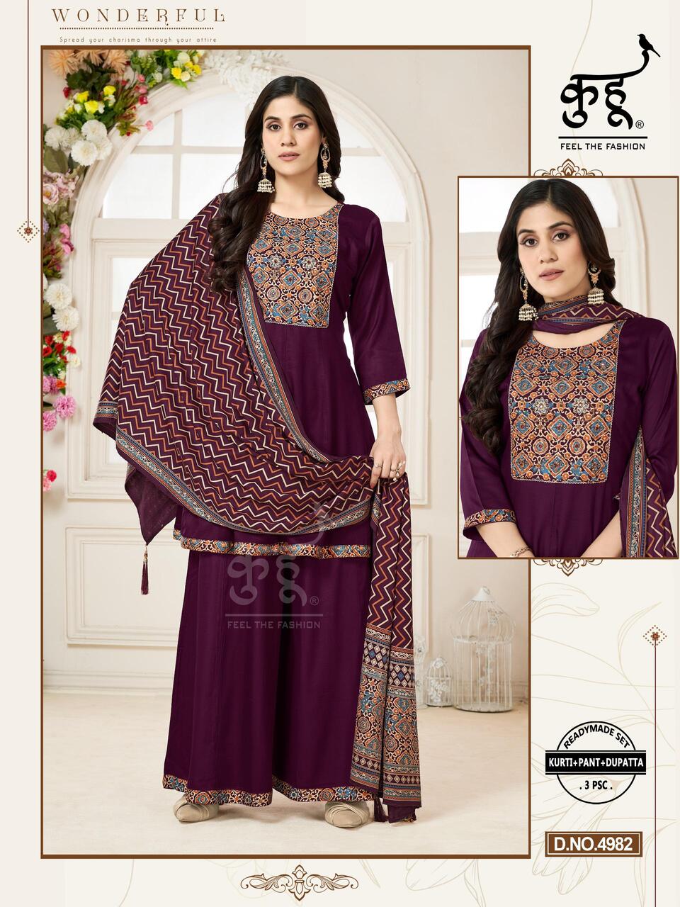Kuhoo Beauty Readymade Dress Size Set collection 7