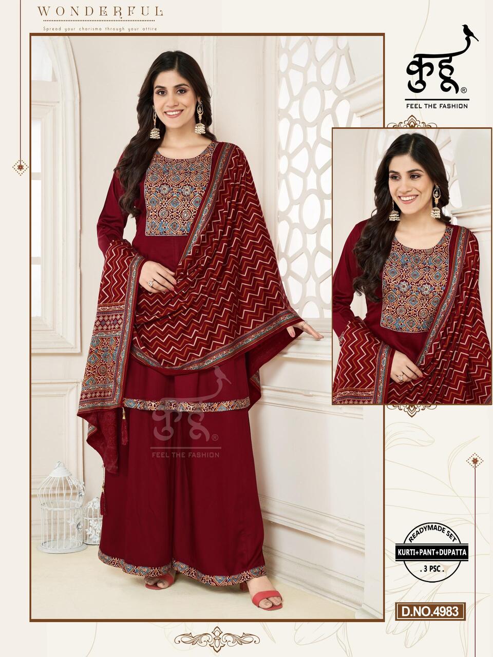 Kuhoo Beauty Readymade Dress Size Set collection 6