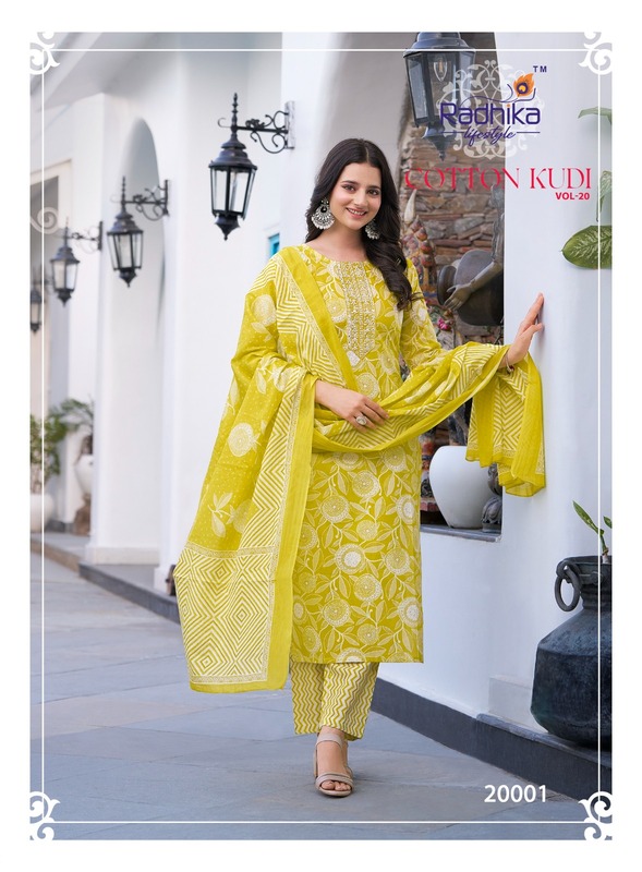 Radhika Cotton Kudi Vol 20 Printed Salwar Kameez Catalog collection 3