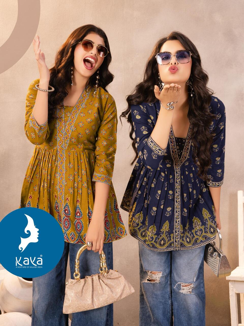 Kaya Kurti Aayu Cotton Kurtis Catalog collection 5