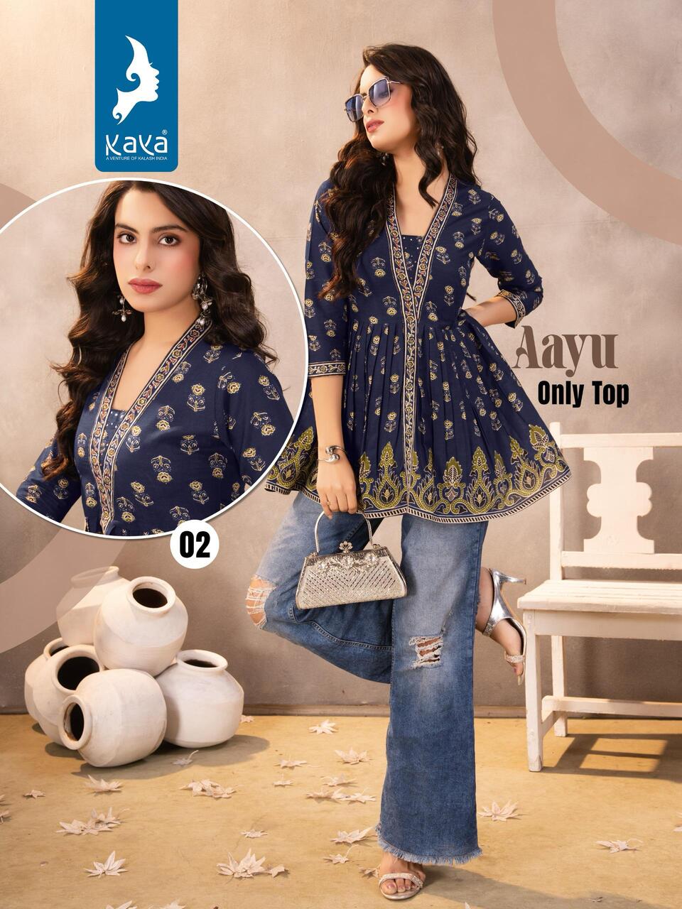 Kaya Kurti Aayu Cotton Kurtis Catalog collection 2