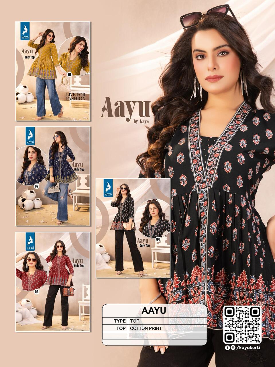 Kaya Kurti Aayu Cotton Kurtis Catalog collection 6
