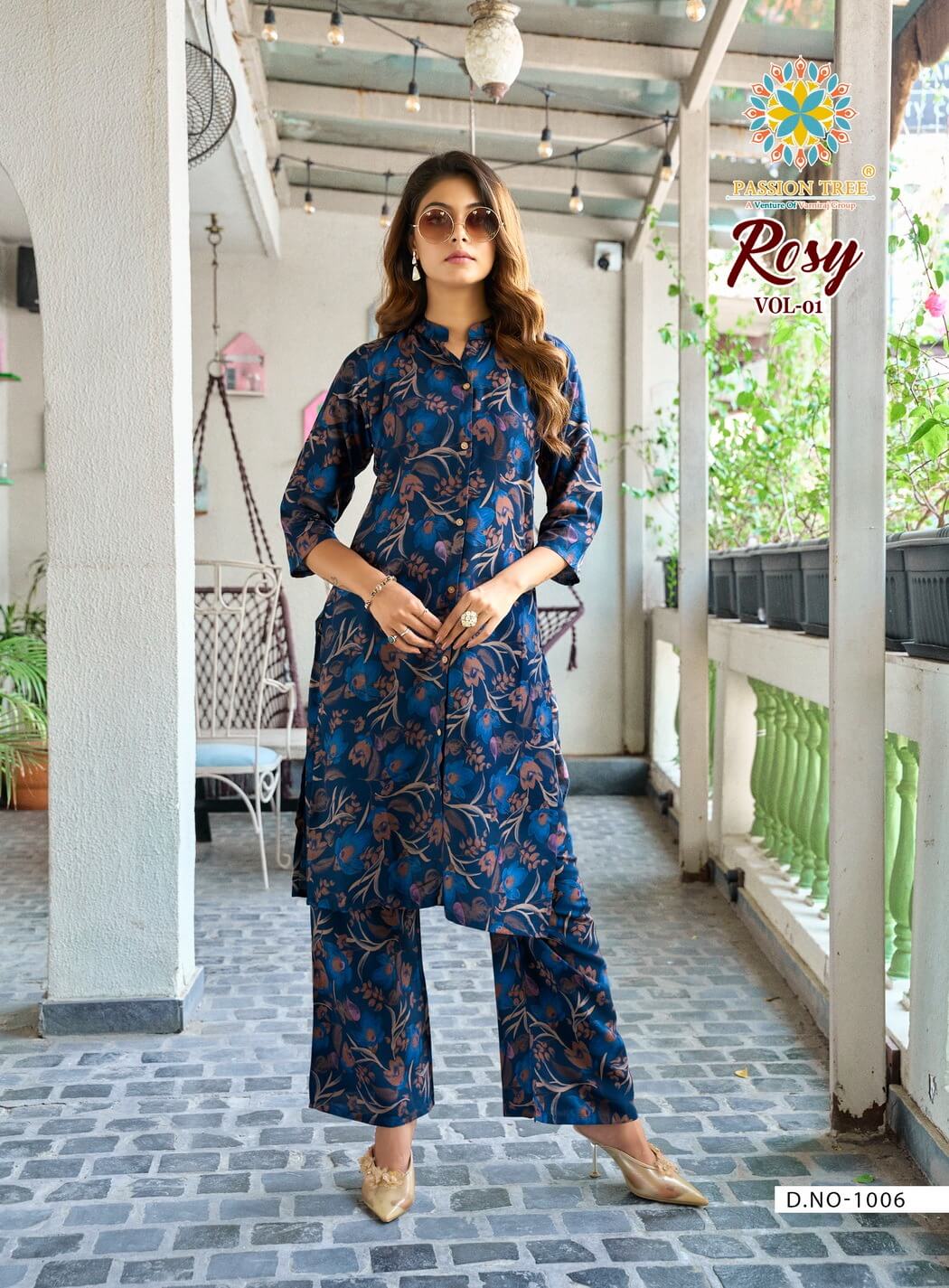 Passion Tree Rosy Kurtis With Bottom Catalog collection 9