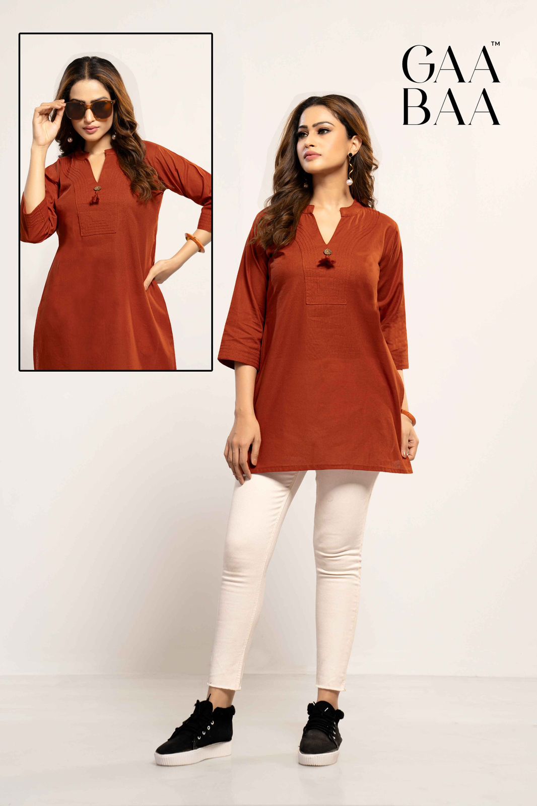 Gaabaa Cotton Ladies Tops Size Set collection 3