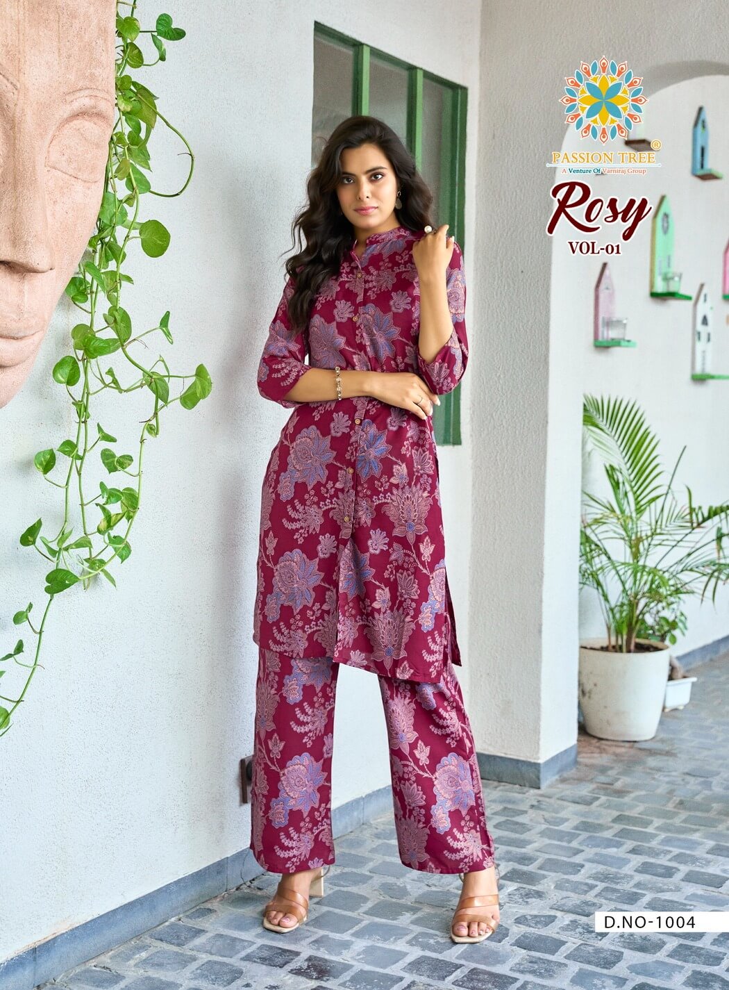 Passion Tree Rosy Kurtis With Bottom Catalog collection 6