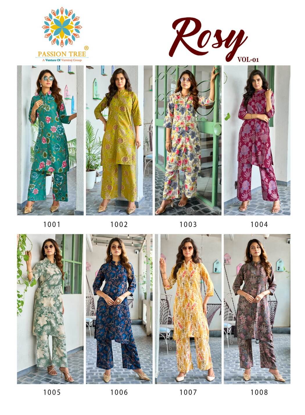 Passion Tree Rosy Kurtis With Bottom Catalog collection 1