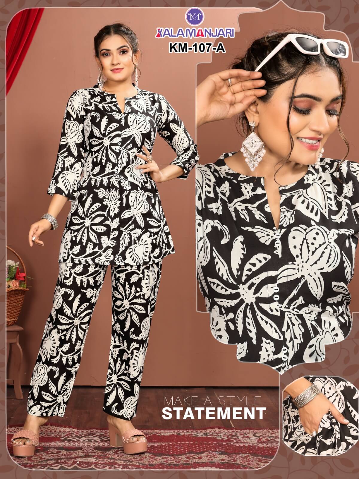 Karissa Kalanjari Co Ord Set Size Set Catalog collection 1