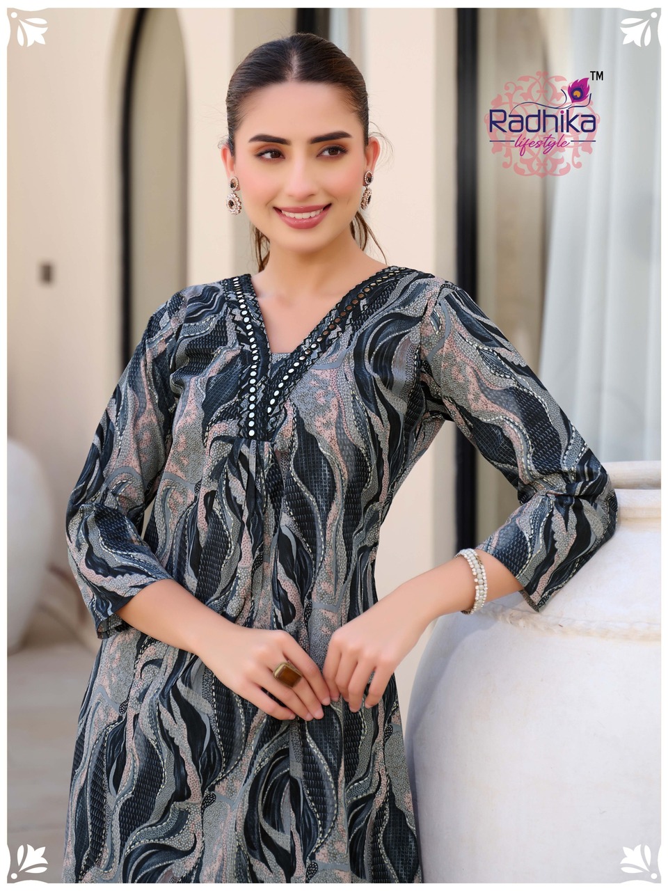 Radhika Lifestyle Cotton Bells Vol 2 Kurti Palazzo Set Catalog collection 14