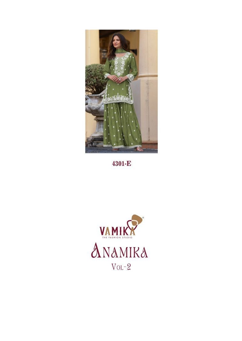 Vamika Anamika Vol 2 Embroidery Salwar kameez Catalog collection 6