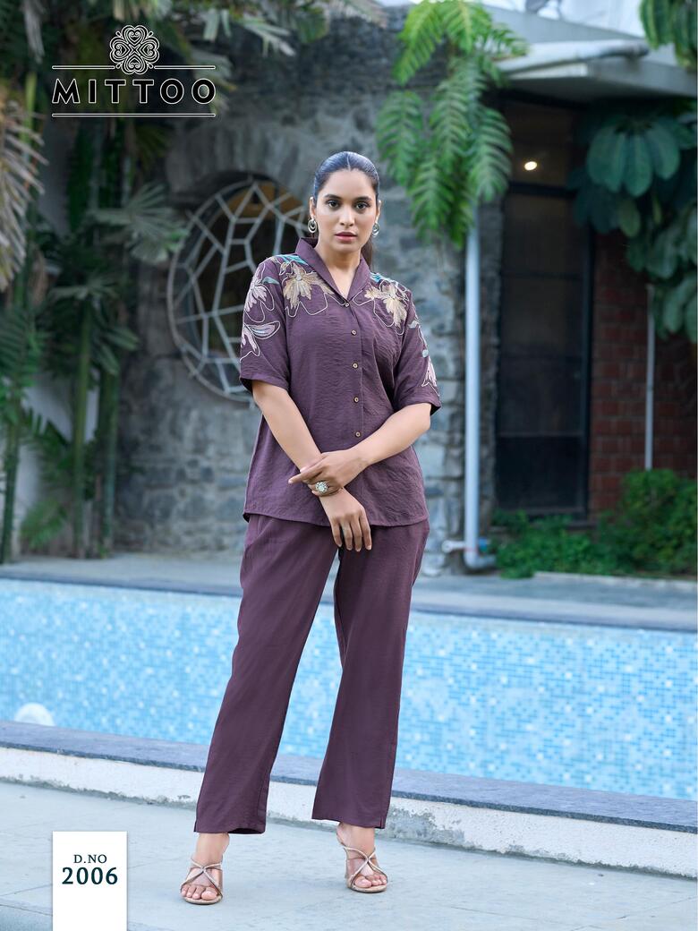 Mittoo Kurti Daizy Co Ord Set Catalog collection 8