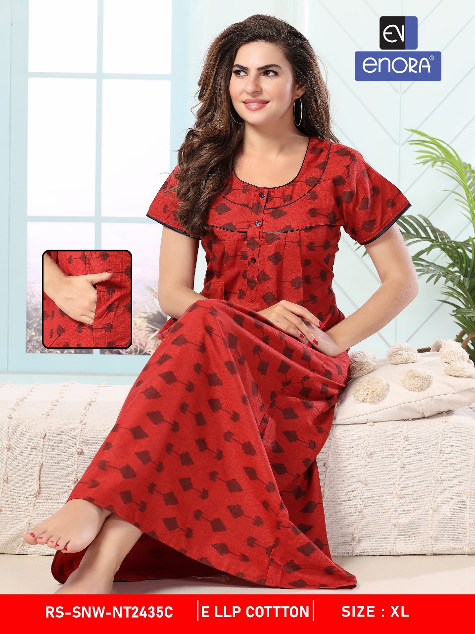 Enora Cotton Three Nighty Night Dress Catalog collection 2