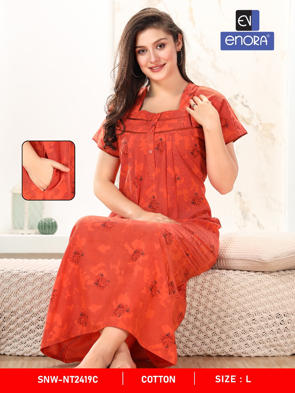 Enora Cotton Four Nighty  Night Dress Catalog collection 3