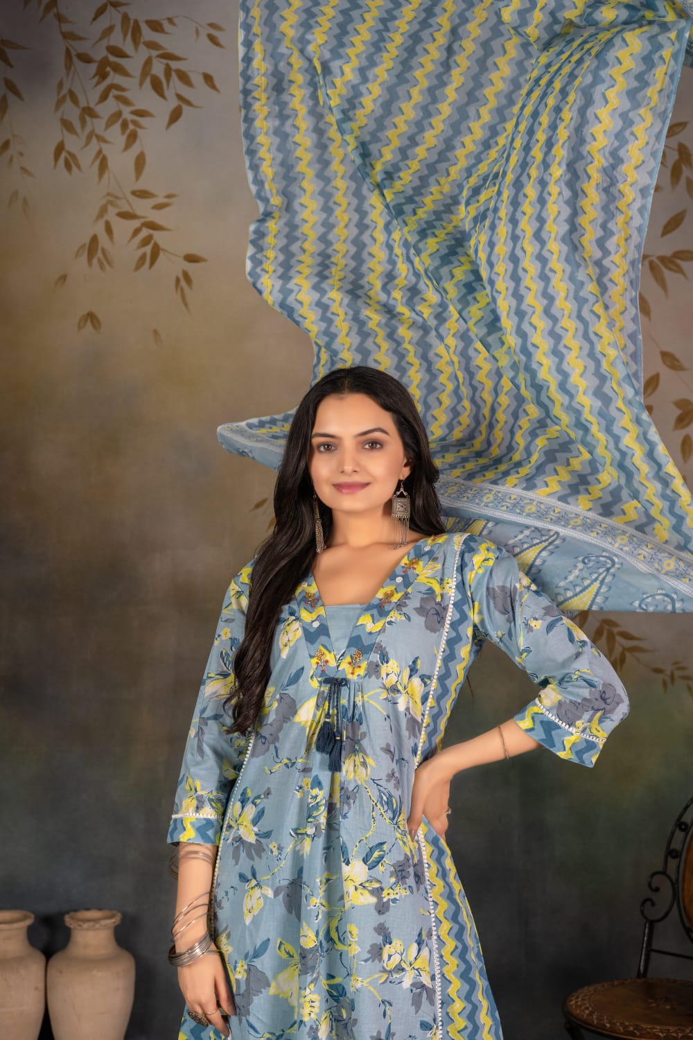 Aarvee Creation Setwise Cotton Salwar Kameez Size Set collection 5
