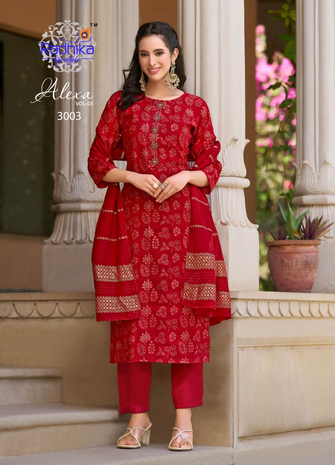 Radhika Lifestyle Alexa Vol 3 Printed Salwar Kameez Catalog collection 8