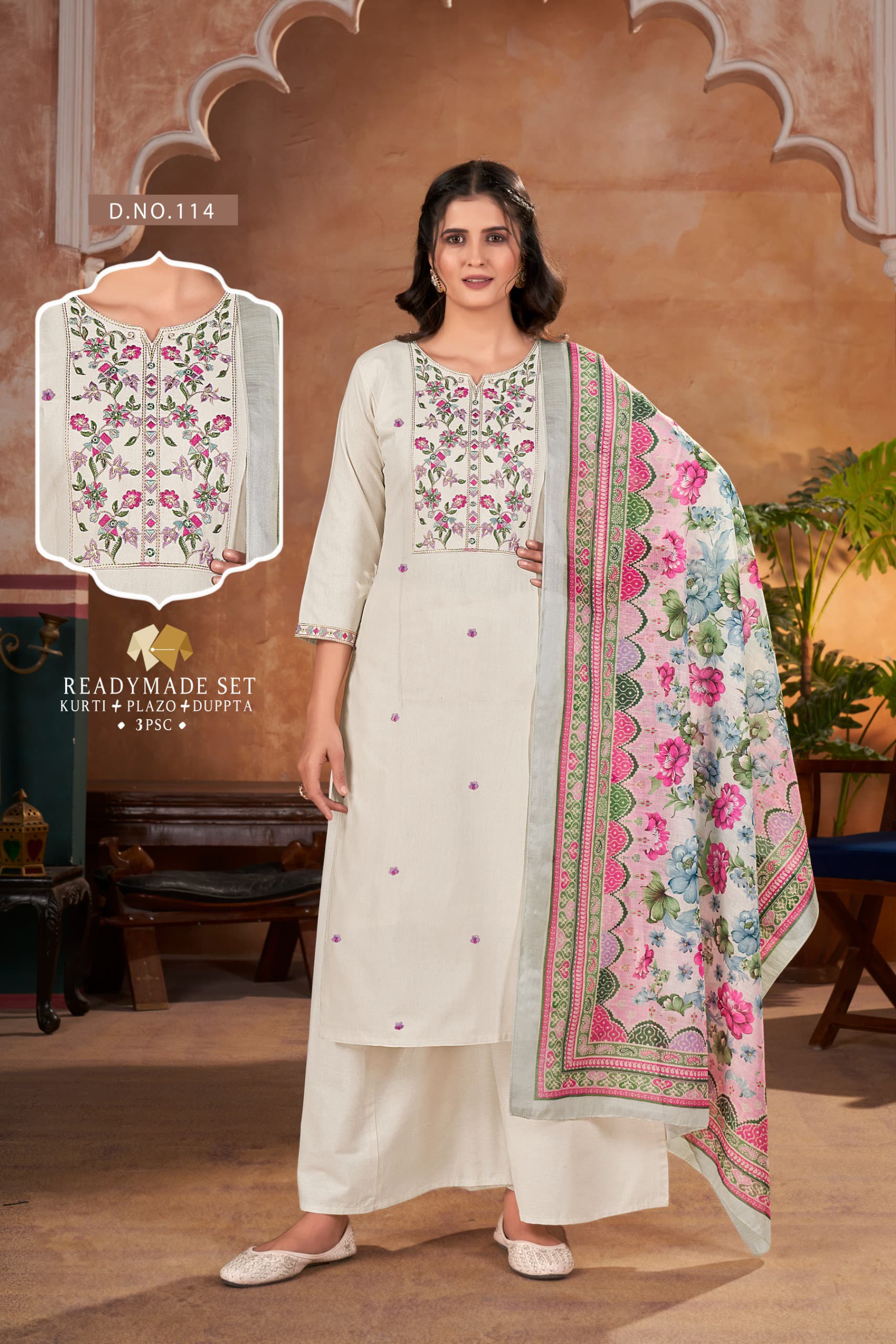 Aarvee Creation New Design Cotton Salwar Kameez Size Set collection 1