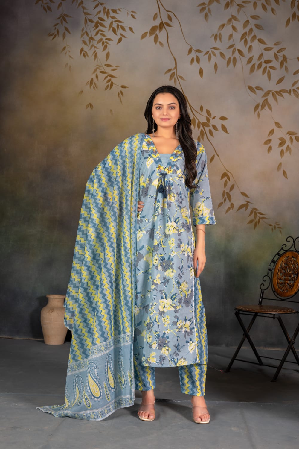 Aarvee Creation Setwise Cotton Salwar Kameez Size Set collection 2