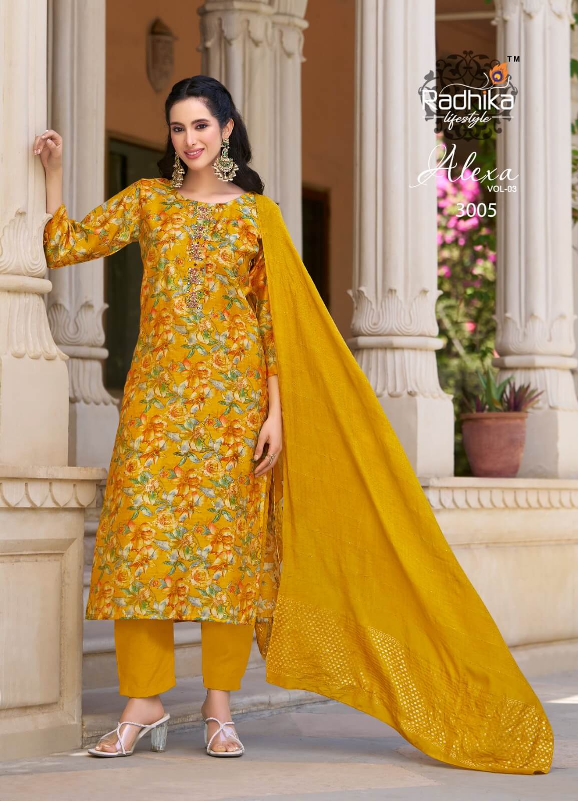 Radhika Lifestyle Alexa Vol 3 Printed Salwar Kameez Catalog collection 2