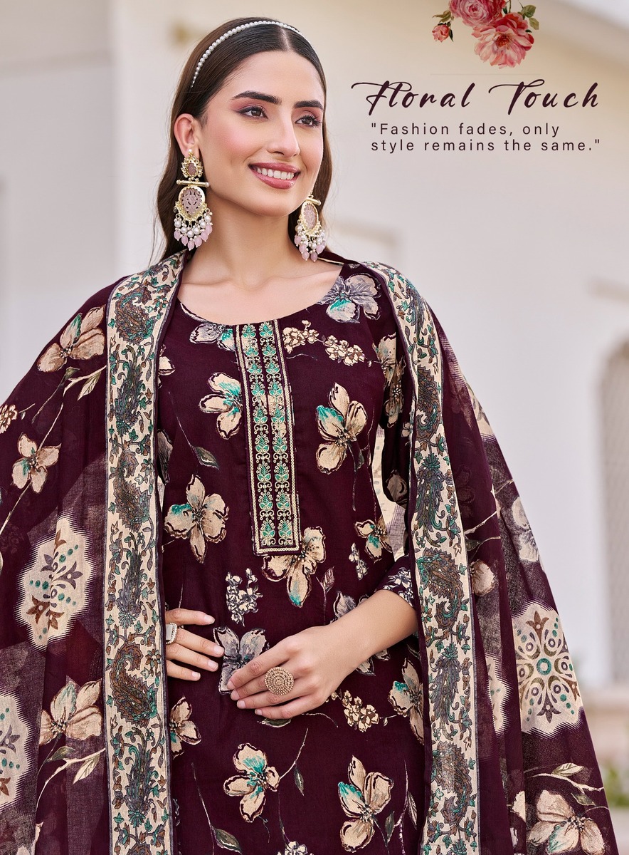 Radhika Lifestyle Poshak Vol 1 Cotton Salwar Kameez Catalog collection 10