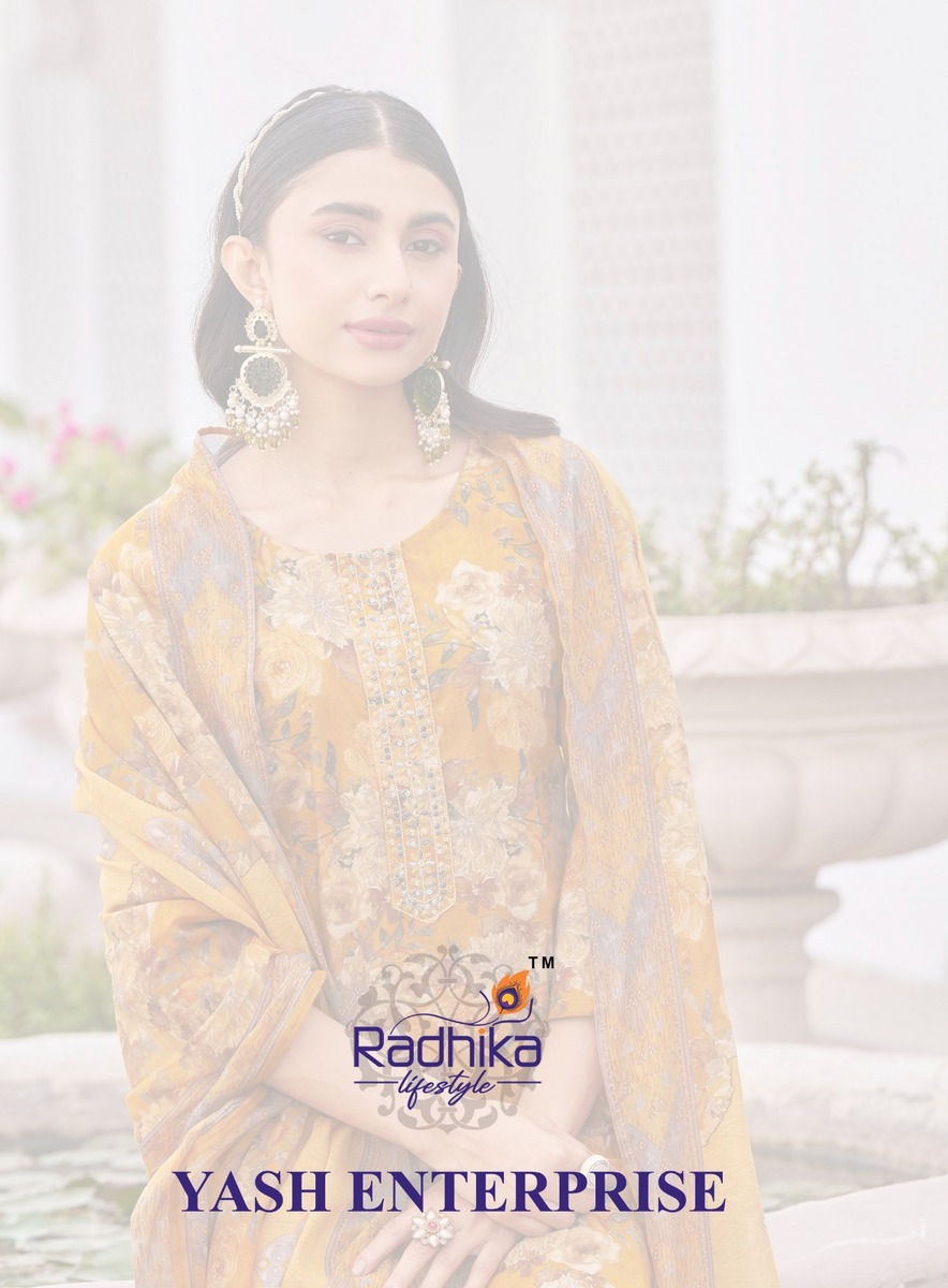 Radhika Lifestyle Poshak Vol 1 Cotton Salwar Kameez Catalog collection 11