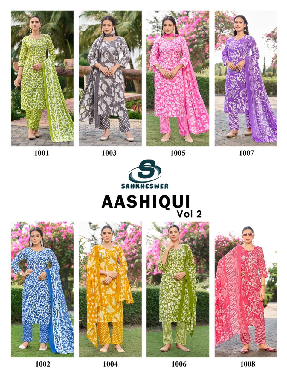 Sankheswer Ashiqui Vol 2 Printed Salwar Kameez Catalog collection 1