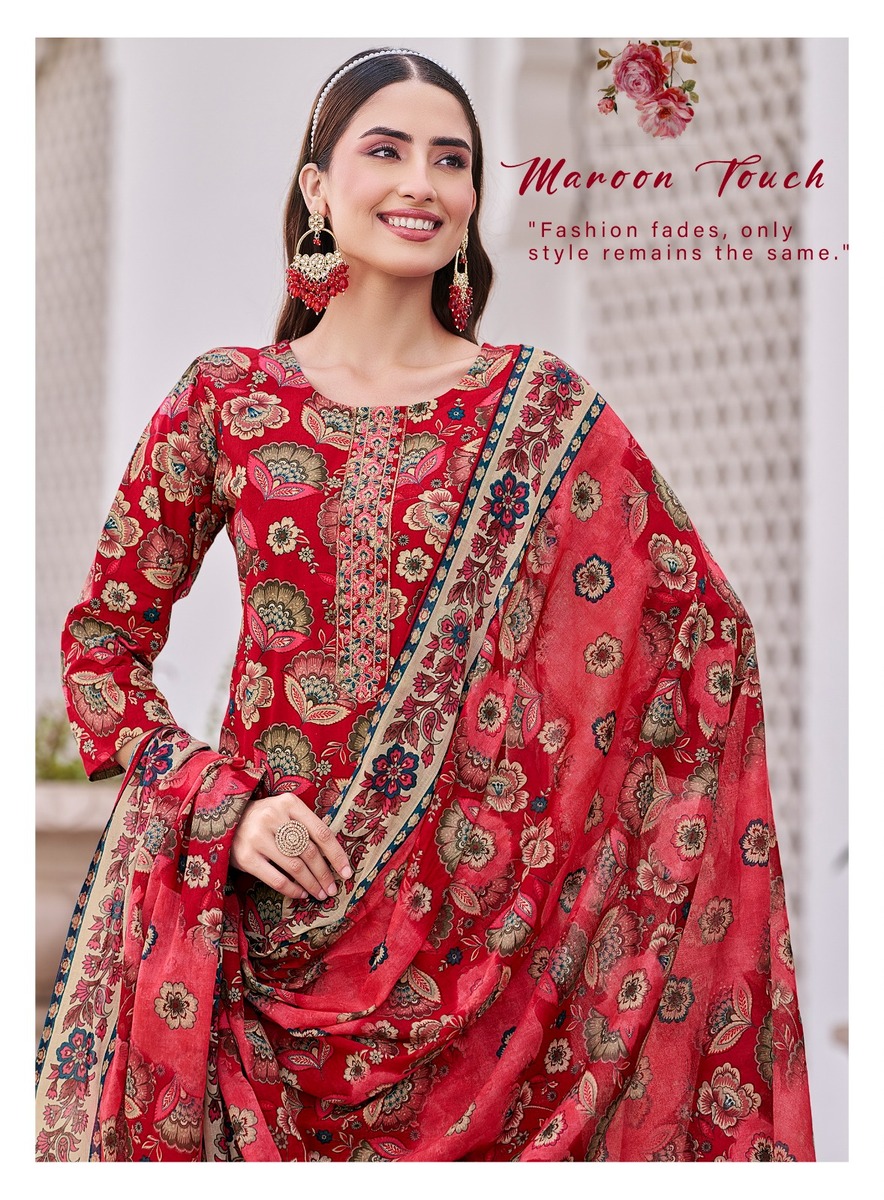 Radhika Lifestyle Poshak Vol 1 Cotton Salwar Kameez Catalog collection 14