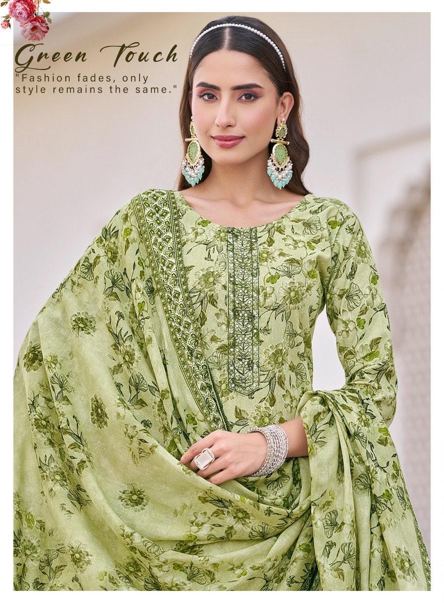 Radhika Lifestyle Poshak Vol 1 Cotton Salwar Kameez Catalog collection 6