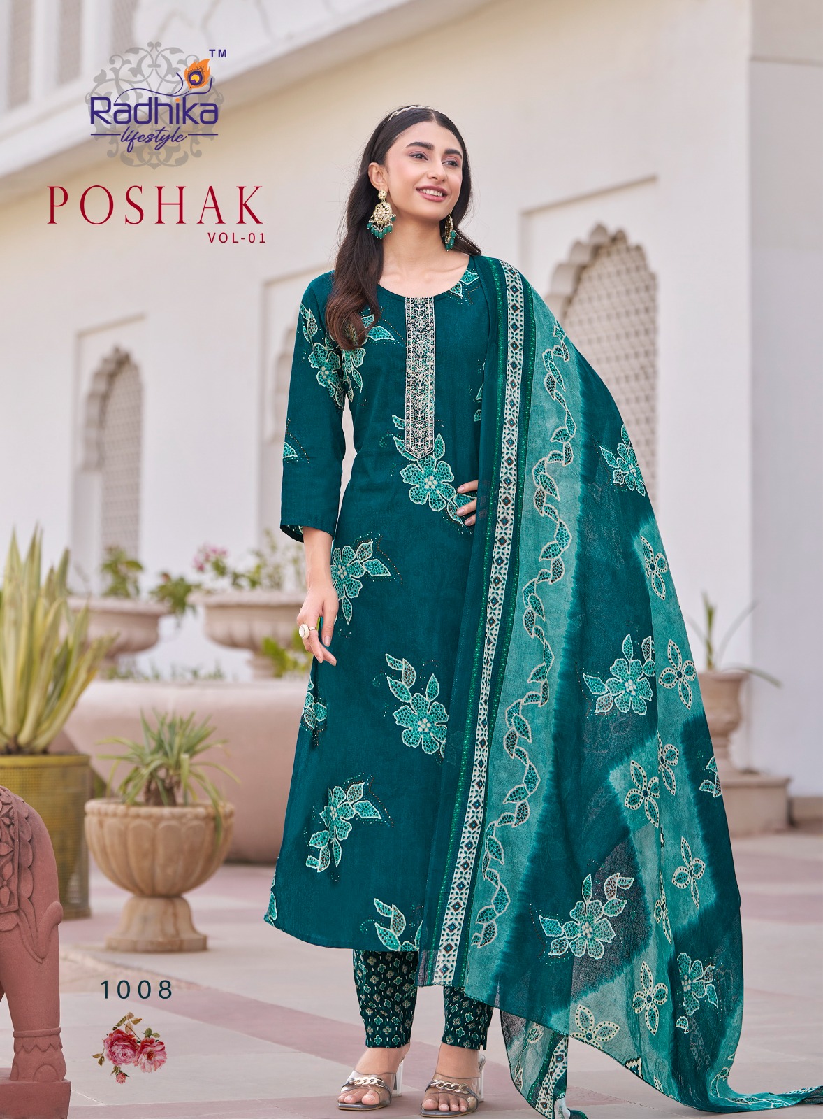 Radhika Lifestyle Poshak Vol 1 Cotton Salwar Kameez Catalog collection 2