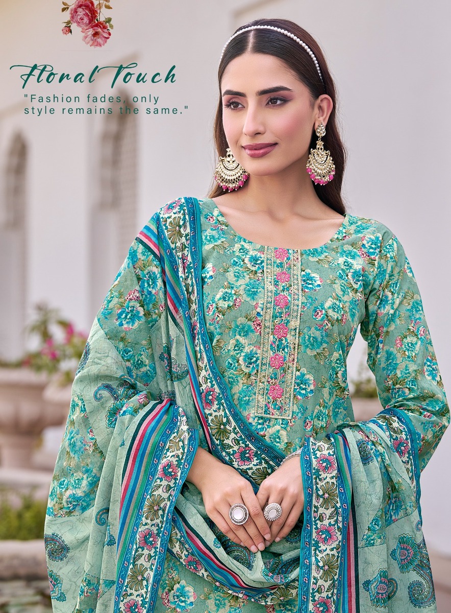 Radhika Lifestyle Poshak Vol 1 Cotton Salwar Kameez Catalog collection 5