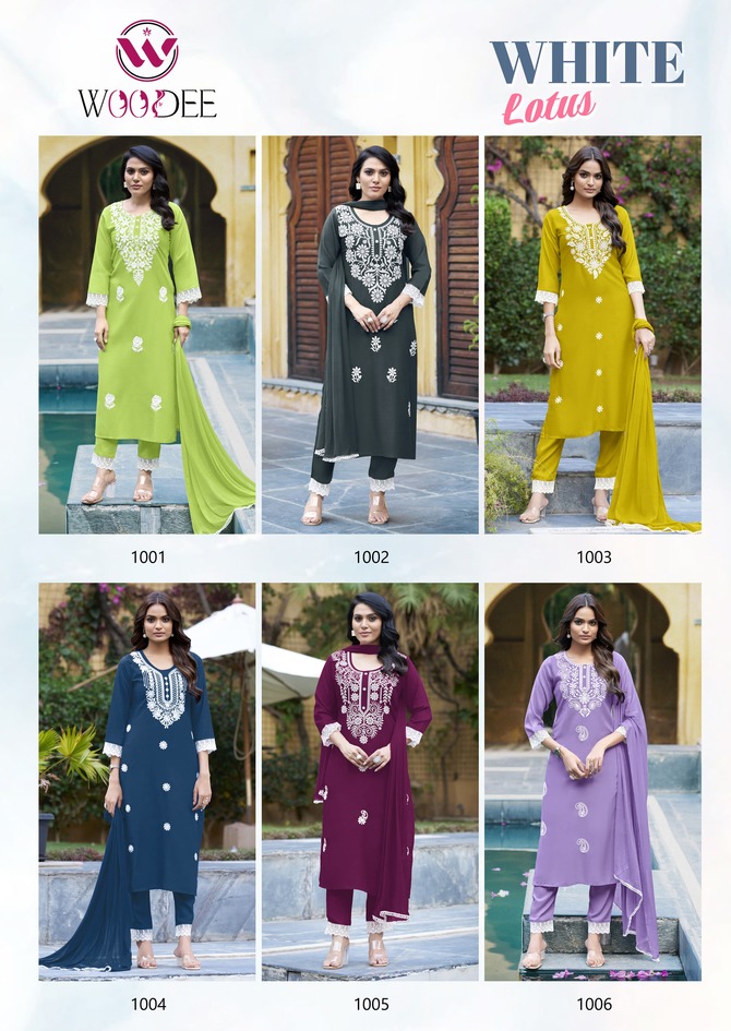 Woodee White Lotus Readymade Dress Catalog collection 9
