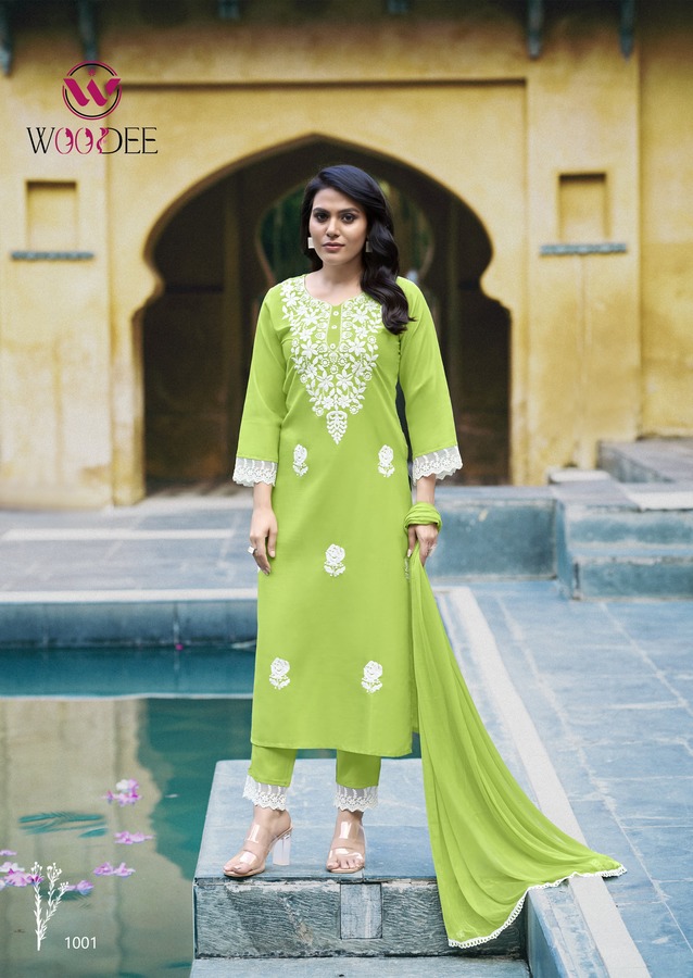 Woodee White Lotus Readymade Dress Catalog collection 7