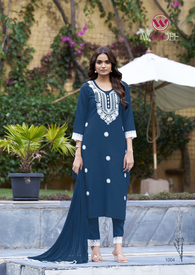 Woodee White Lotus Readymade Dress Catalog collection 4