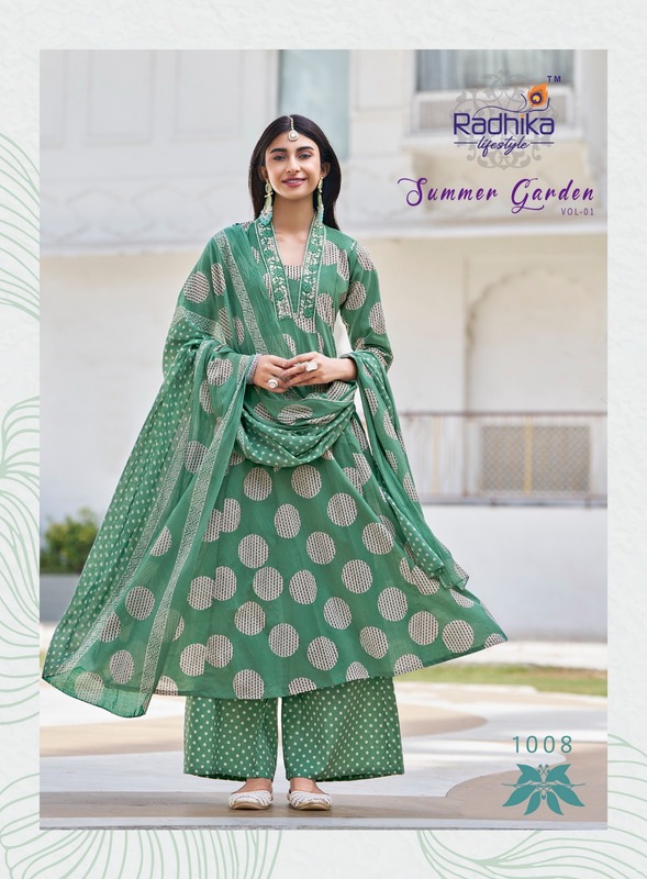 Radhika Lifestyle Summer Garden Printed Salwar Kameez Catalog collection 7