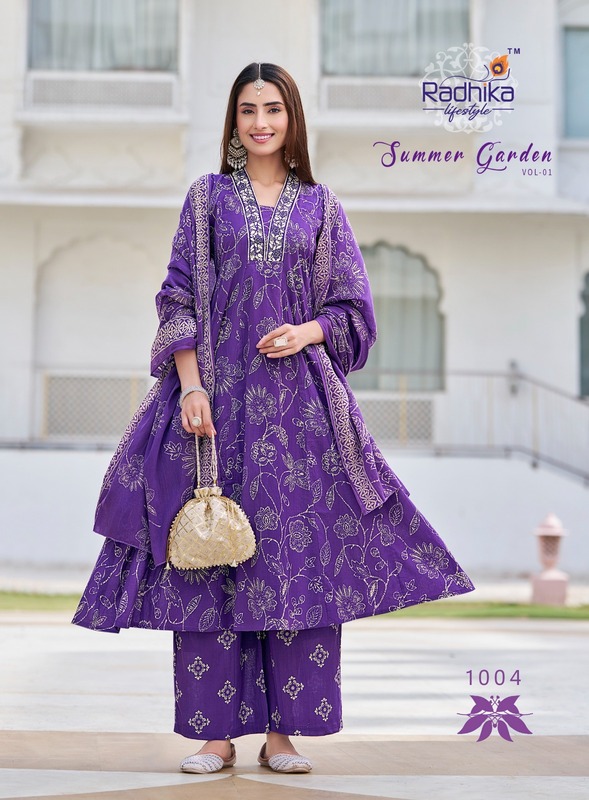 Radhika Lifestyle Summer Garden Printed Salwar Kameez Catalog collection 15
