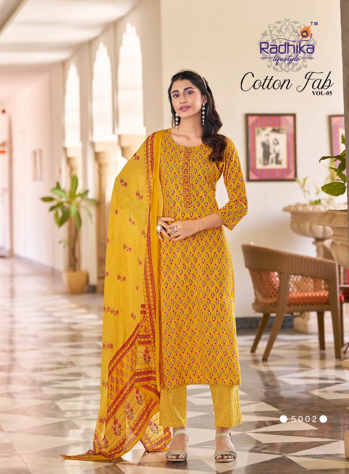 Radhika Lifestyle Cotton Fab Vol 5 Cotton Salwar Catalog collection 5