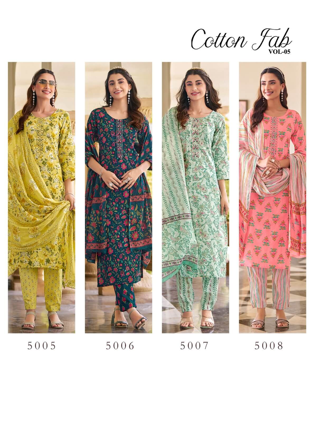 Radhika Lifestyle Cotton Fab Vol 5 Cotton Salwar Catalog collection 7